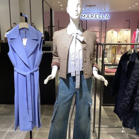 MARELLA マレーラ セットアップ 新品未使用タグ付き 淡ブルーラメ 秋に着たいジャケット🍂 | マレーラ | 大丸芦屋店公式 SHOP BLOG
