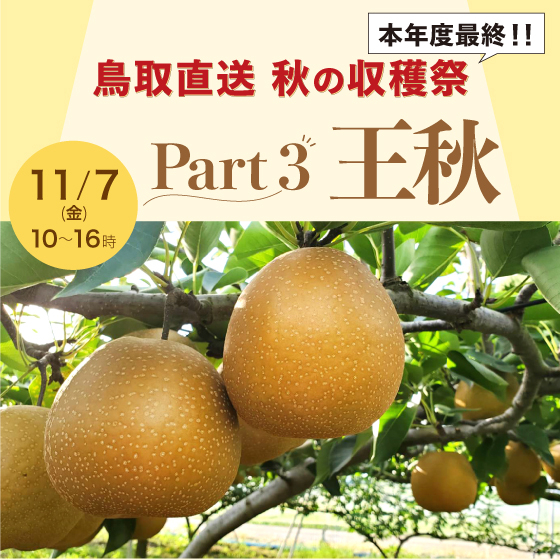 ✨Part 3 王秋✨鳥取直送 秋の収穫祭！