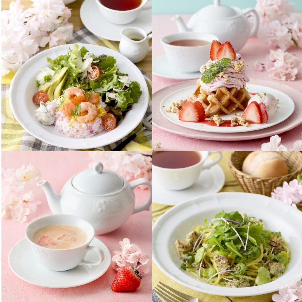 ＜アフタヌーンティー･ティールーム＞の春メニューのご紹介🌸