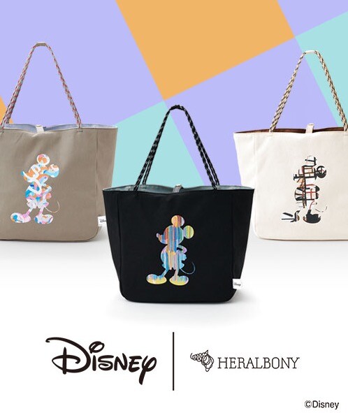 「Disney | HERALBONYコレクション」のトートバッグに新色が登場！