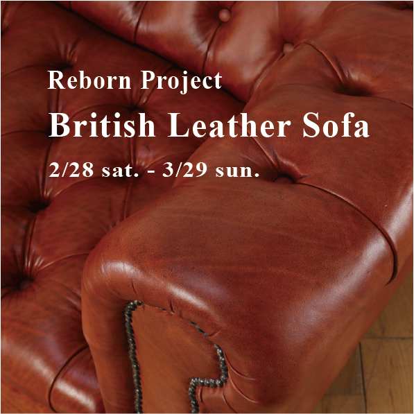 Reborn Project - British Leather Sofa -＜ロイズ・アンティークス＞