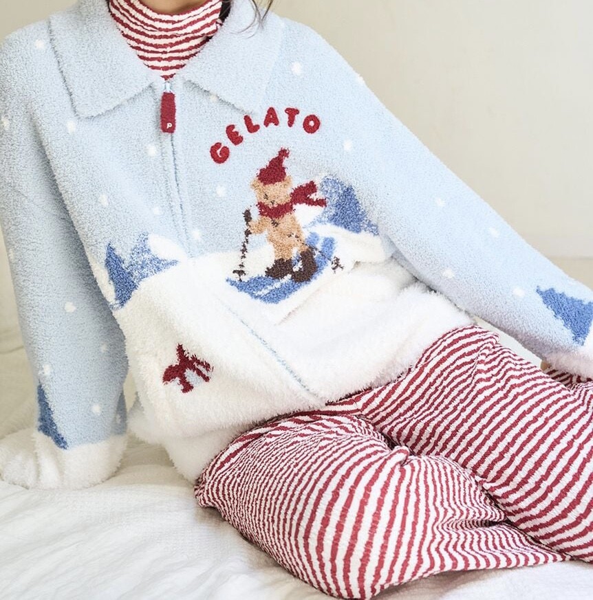 【gelato pique】🎄ホリデーアイテム🎄スキーベアシリーズ