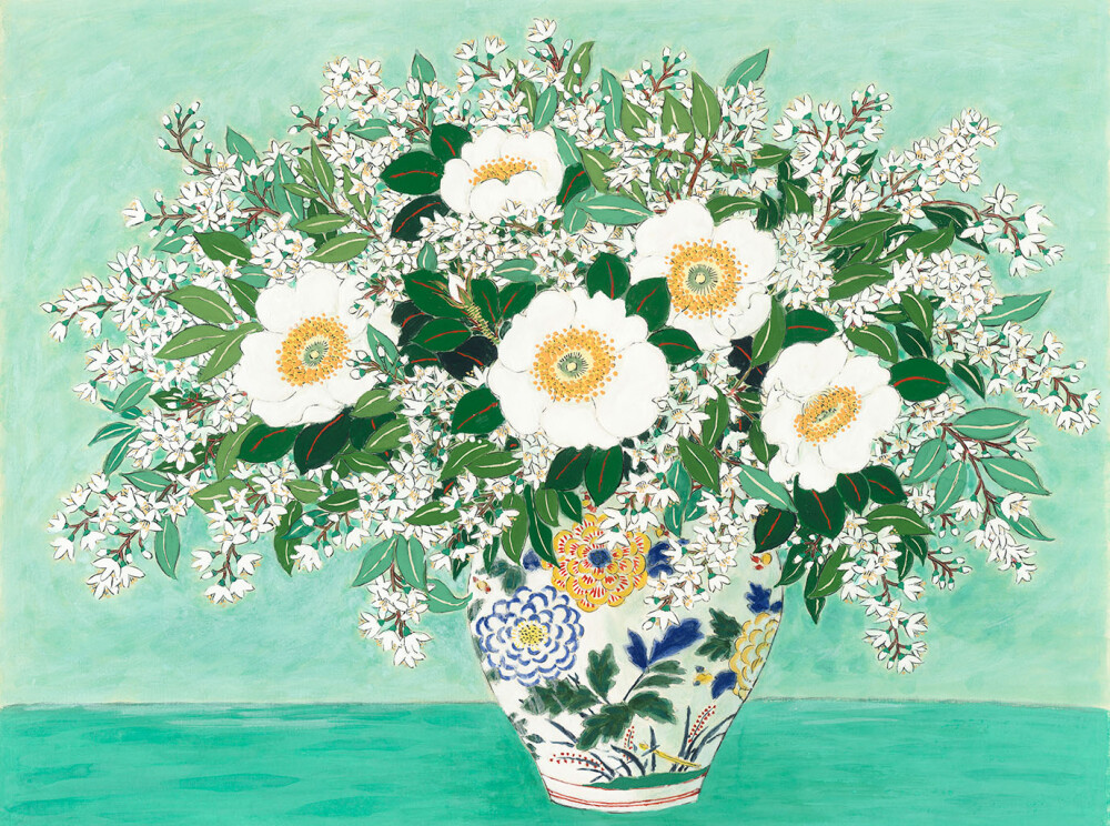 青木乃里子水墨岩彩画展