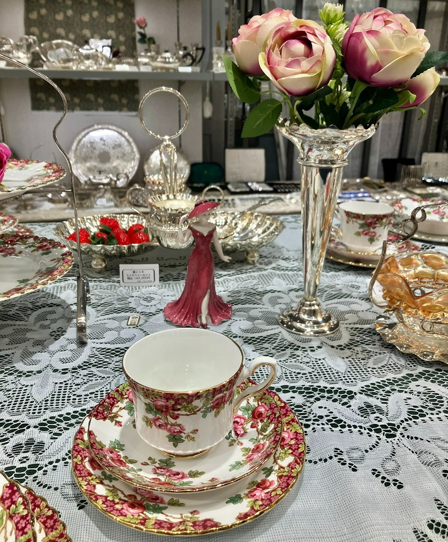 【ローズコテージ】　ヴィンテージ銀器＆陶磁器フェア～テーブルセッティングとともに～ 