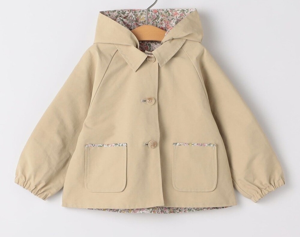 SHIPSKIDS　リバティ　リバーシブルフードコート