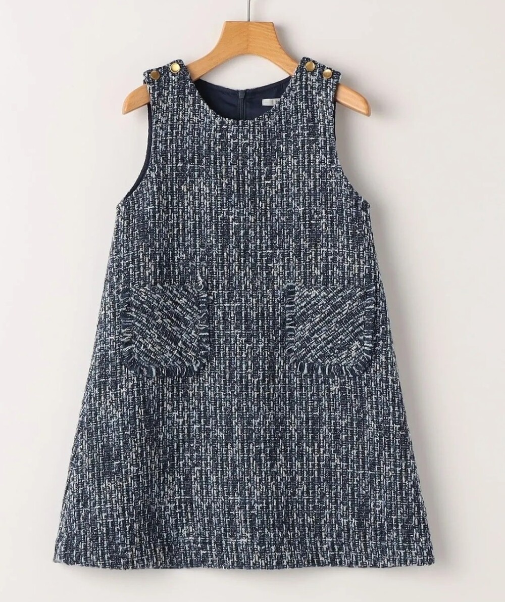SHIPS KIDS　ツイードワンピース
