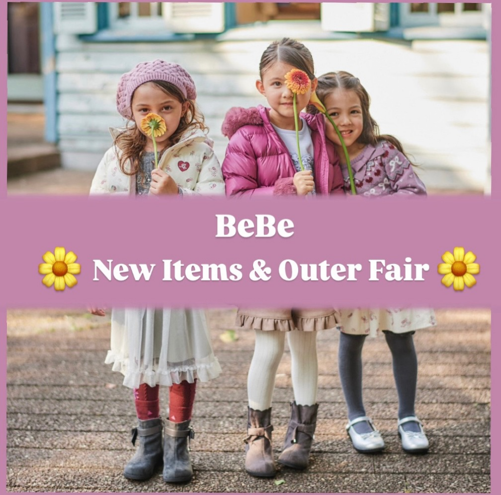 【BeBe】新作とアウターフェアのご紹介📣💐🎀