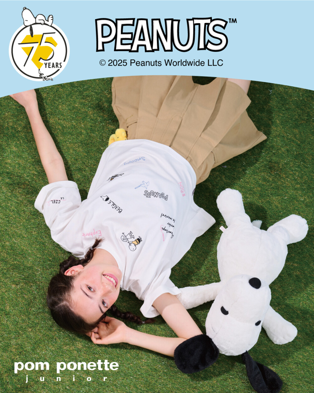 【 pom ponette junior 】PEANUTS🖤新作コラボアイテム
