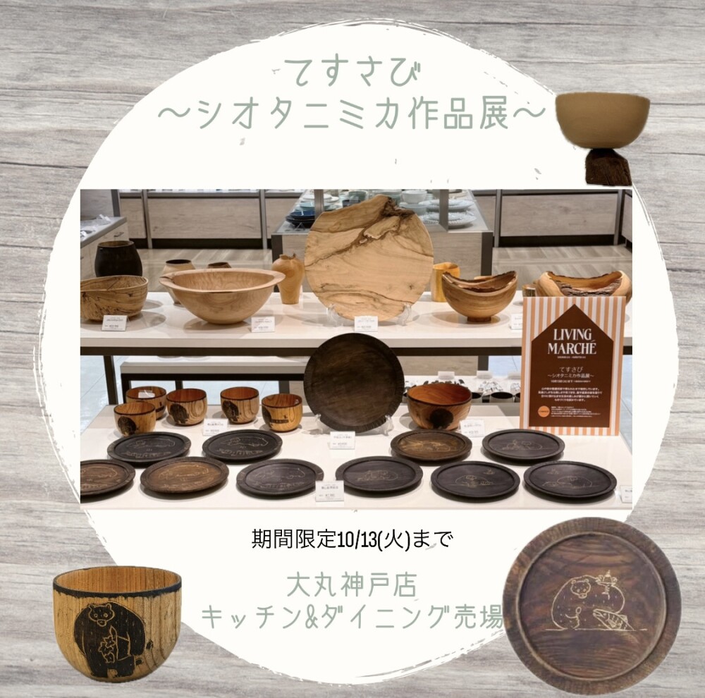 暮らしに木のぬくもりを  ～てすさび シオタニミカ作品展