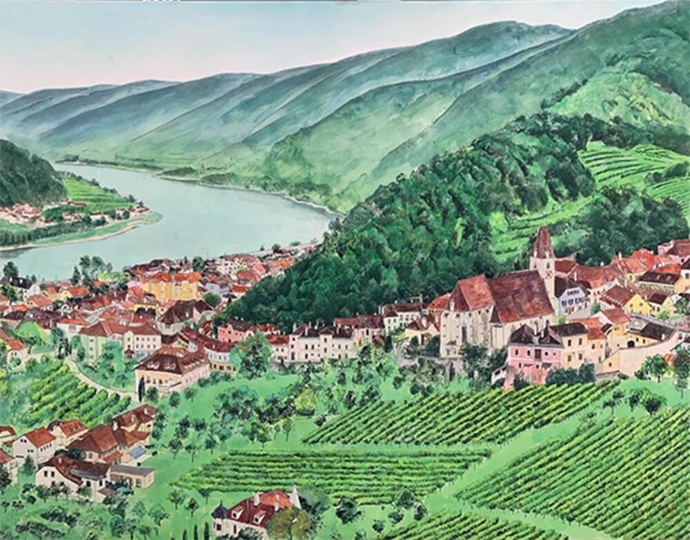 岡田 眞治 日本画展 「欧景旅情」