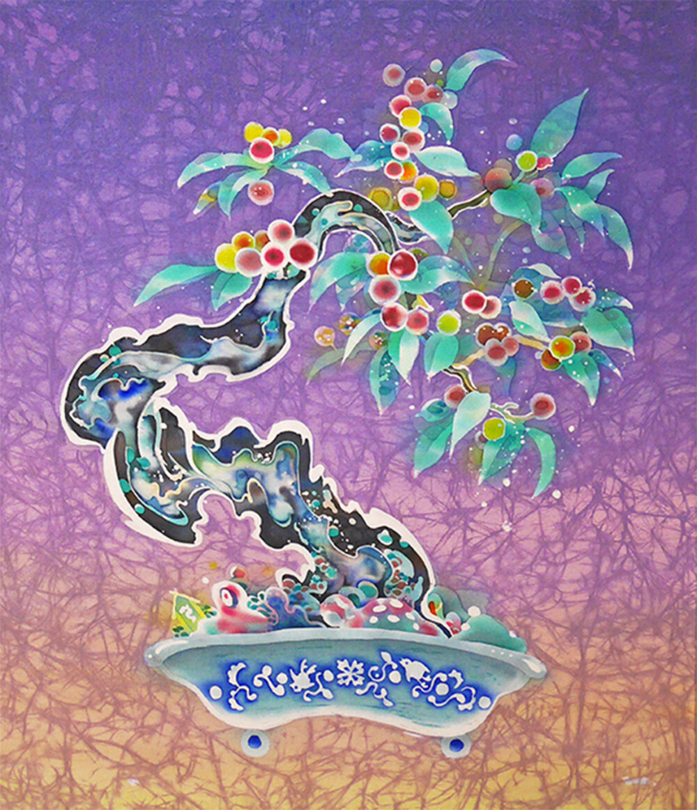 移ろいの中で 梅田 綾香 染色絵画展