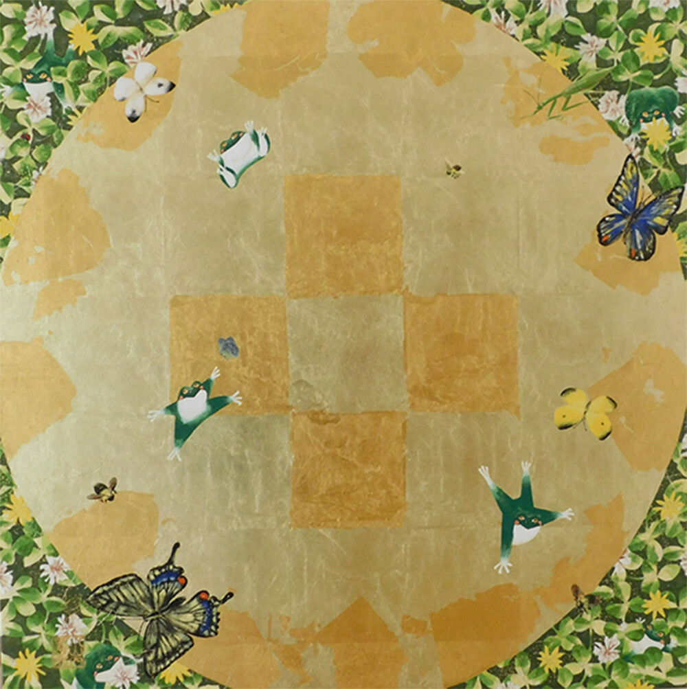 ・・・月と遊ぶ蛙たち・・・Osanai Megumi展