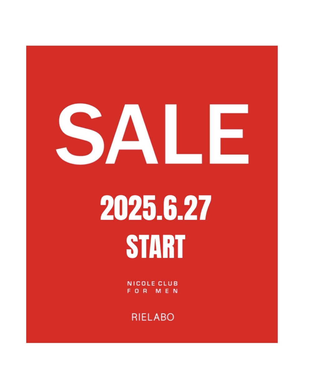 2025年《SUMMER　SALE》6/27(金)からスタート！