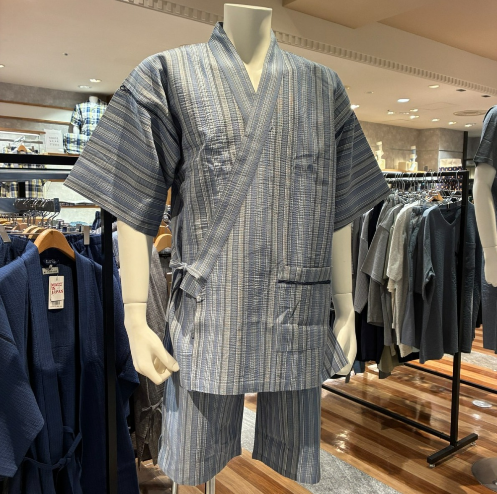 父の日の贈り物に COMME CA MENのしじら甚平