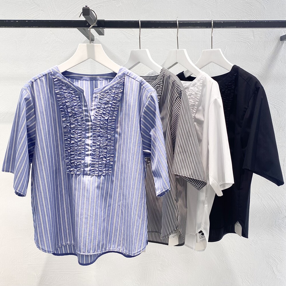 夏本番前の買い足しに🌻-タックフリルブラウス-🌴