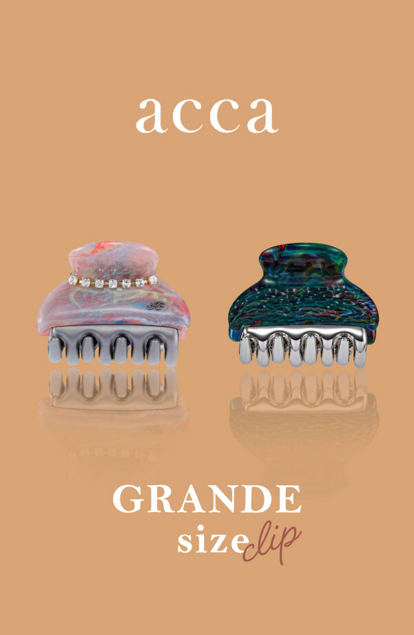 【acca】グランデサイズクリップ新色登場！