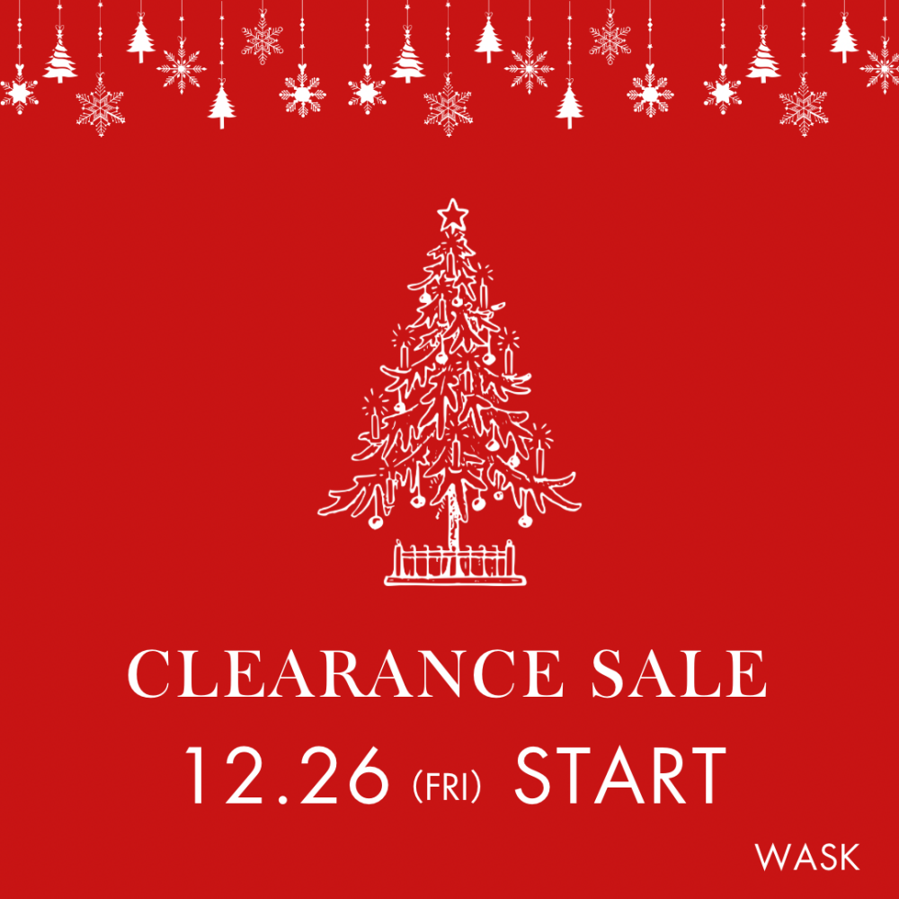 【WASK】冬物クリアランスセール開催！