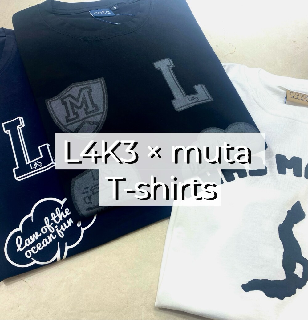 1枚で決まる！L4K3×mutaロゴTシャツ