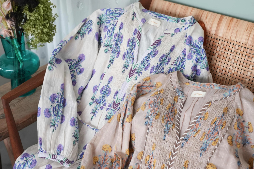 大人気Marigold Print Shirring Dress新色登場🌼