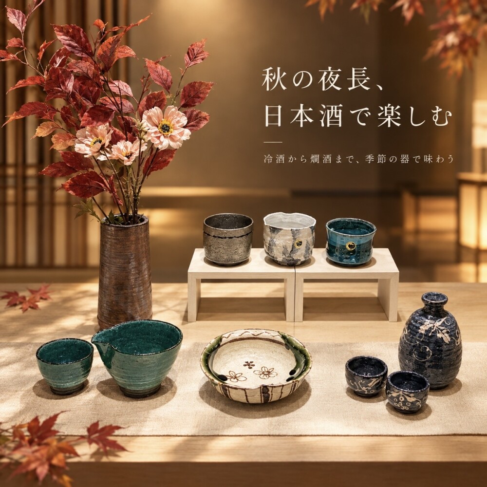 秋の夜長、日本酒で楽しむ