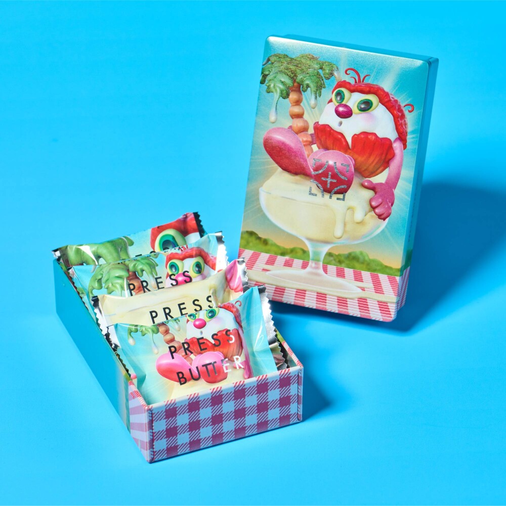 「PRESS BUTTER SAND」アートなコラボ商品が登場！