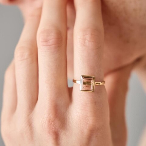 ete トリカラーニュアンスリング エテ SVビジュー リング 指輪 11号