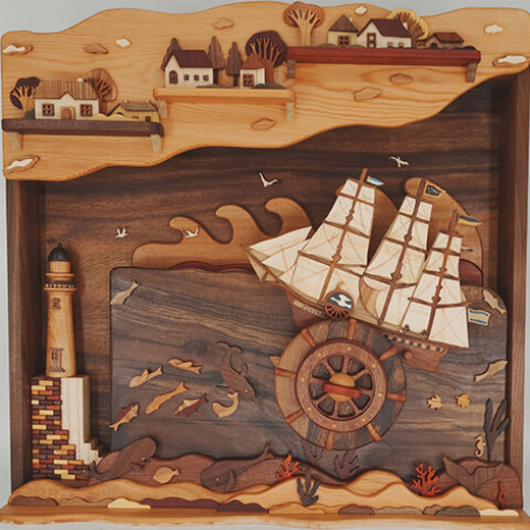 ORSA オルサ　真鍮と珊瑚と瑪瑙のモビール オブジェ　アート ORSA オルサ 真鍮と珊瑚と瑪瑙のモビール オブジェ アート ORSA オルサ