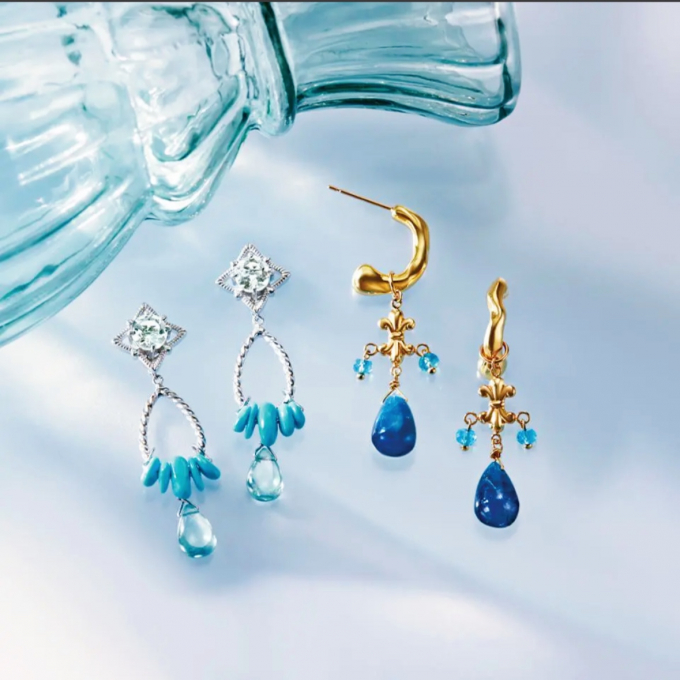 ベースだけでも楽しめるチャームセットピアス☆Summer Collection☆