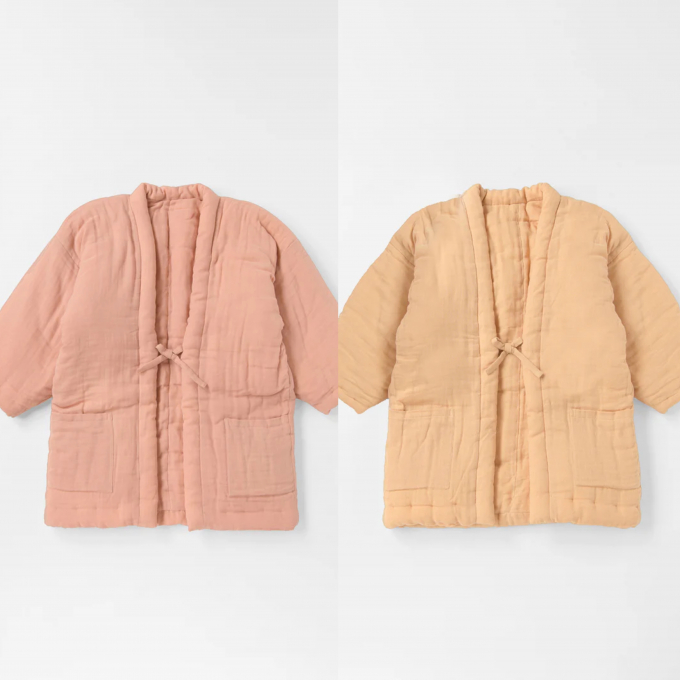 ガーゼの綿入り半纏