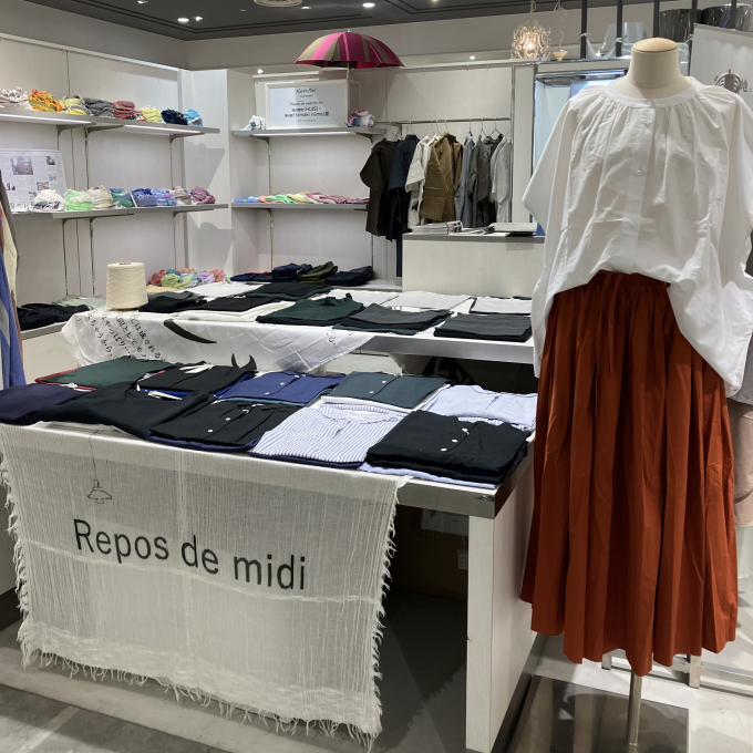 【開催中】『ルポ・デ・ミディ』遠州織物HUIS・播州織tamakiniime展