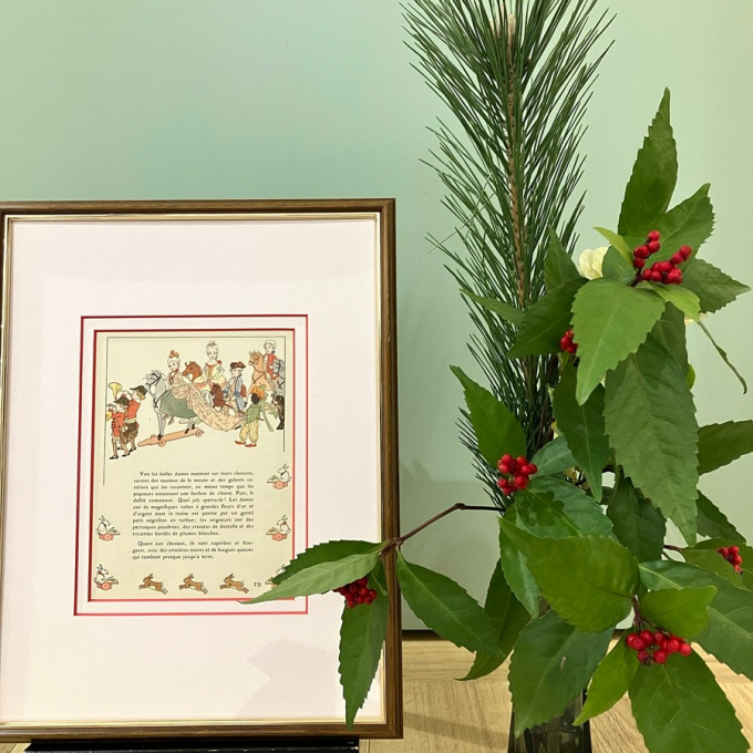 ヴィンテージ版画展～アールヌーボー・デコとボタニカルアート～　開催中です 