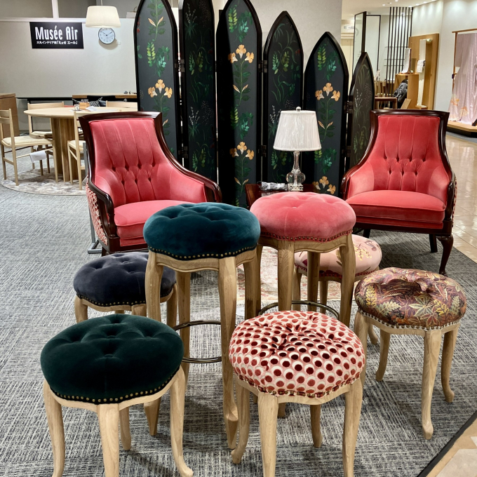 リビングマルシェ🌸マルニ木工・リバティ柄