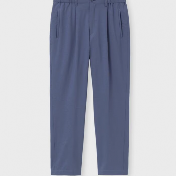 2WAY STRETCH SEERSUCKER CASUAL SLACKS