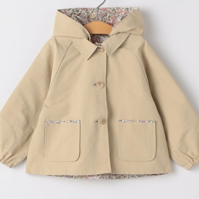 SHIPSKIDS　リバティ　リバーシブルフードコート