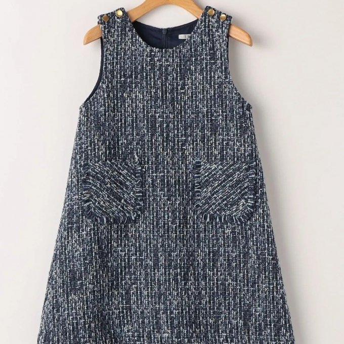 SHIPS KIDS　ツイードワンピース