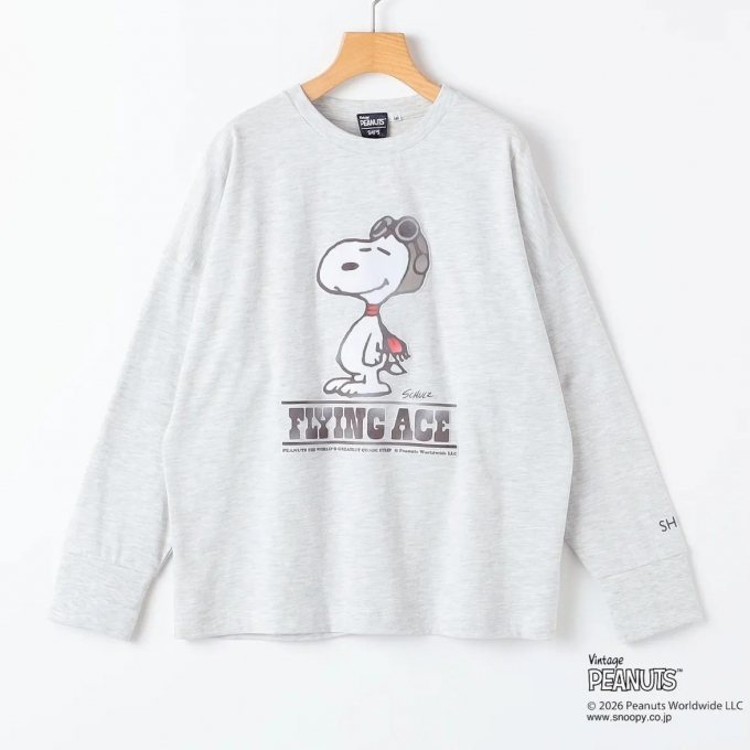 SHIPS KIDS　PEANUTS  プリント ロンTEE