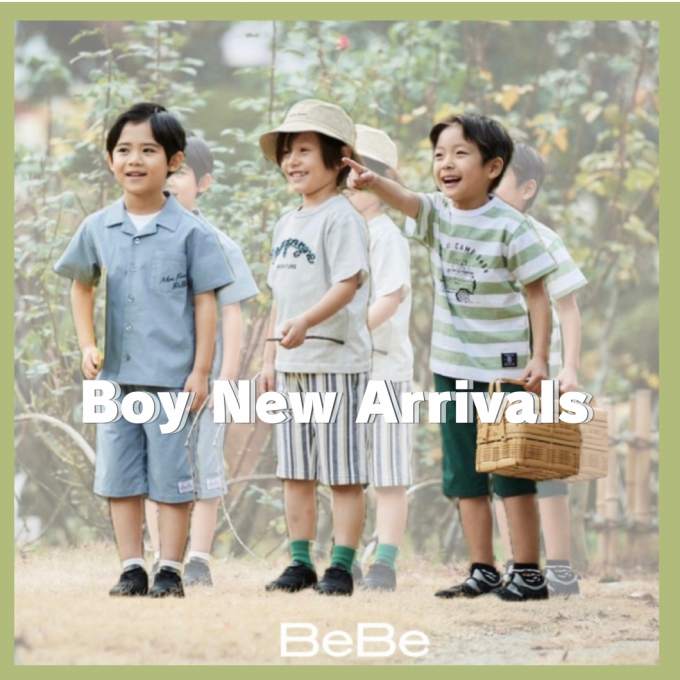 【BeBe】男の子新作のご紹介☁️🌱☀️