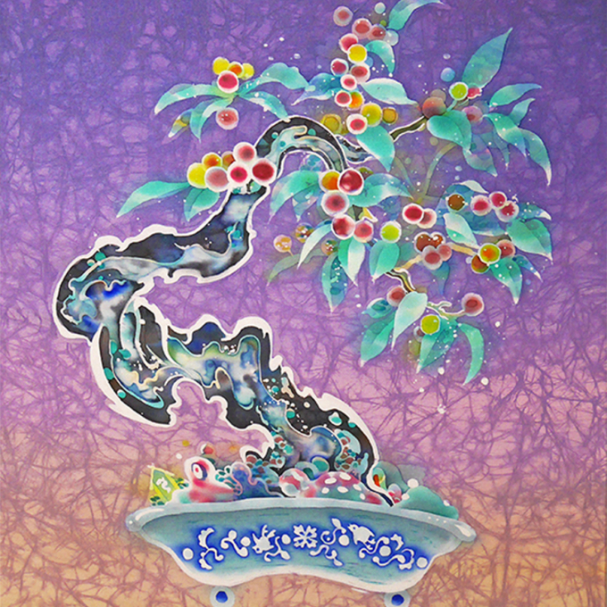 移ろいの中で 梅田 綾香 染色絵画展