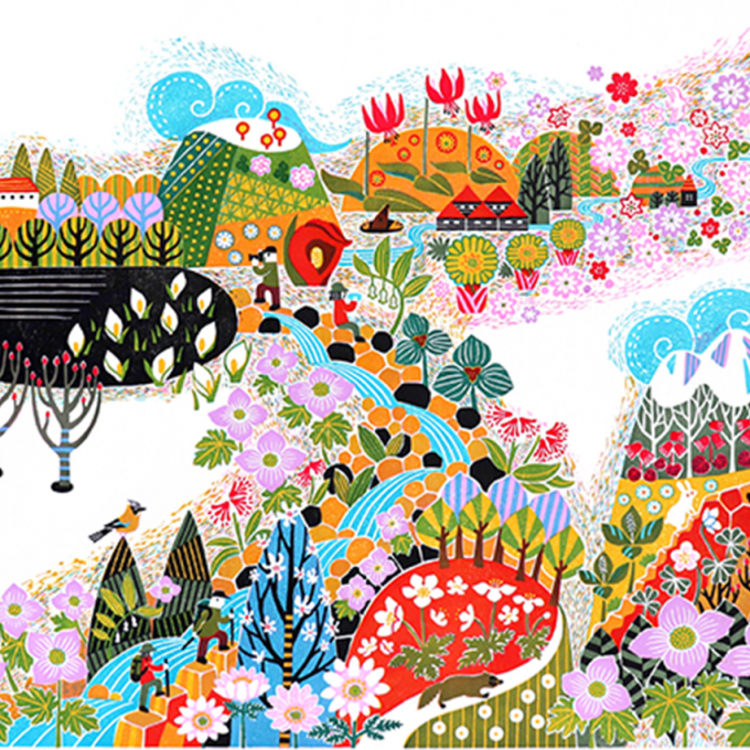 久木 朋子木版画展