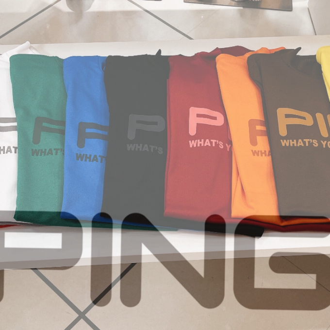 【PINGアパレル】１０色展開のハイネックシャツ