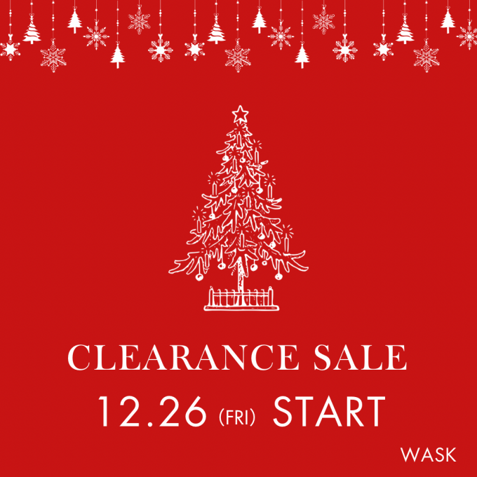 【WASK】冬物クリアランスセール開催！