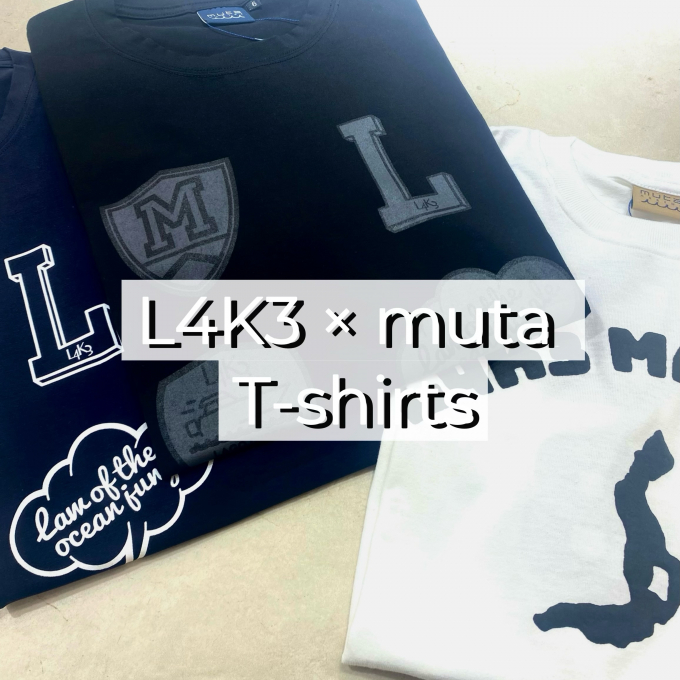 1枚で決まる！L4K3×mutaロゴTシャツ