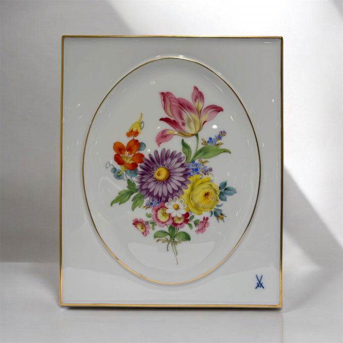 マイセン　フラワープラーク（陶板）