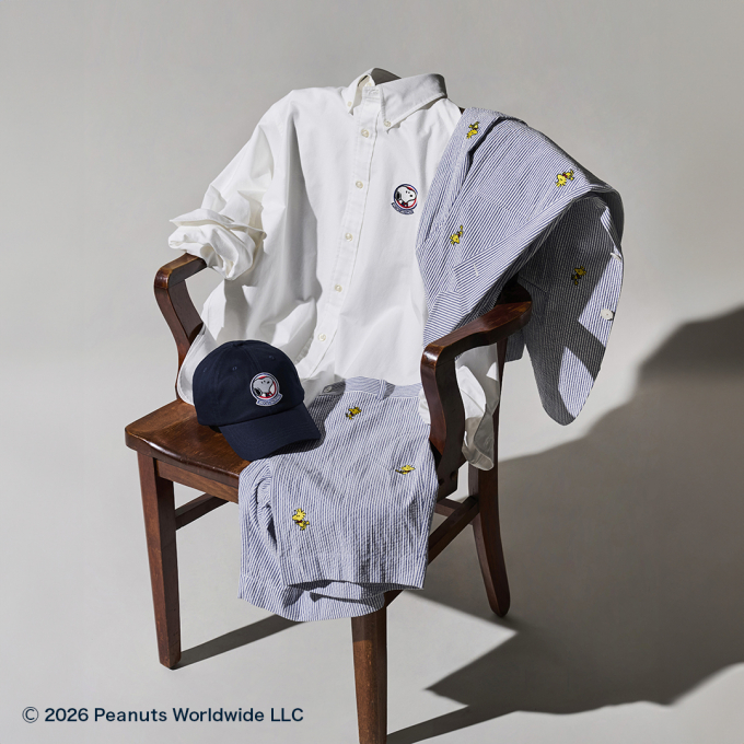 4月17日(金)発売「ブルックス ブラザーズ×PEANUTS」コラボコレクションSpring & Summer 2026