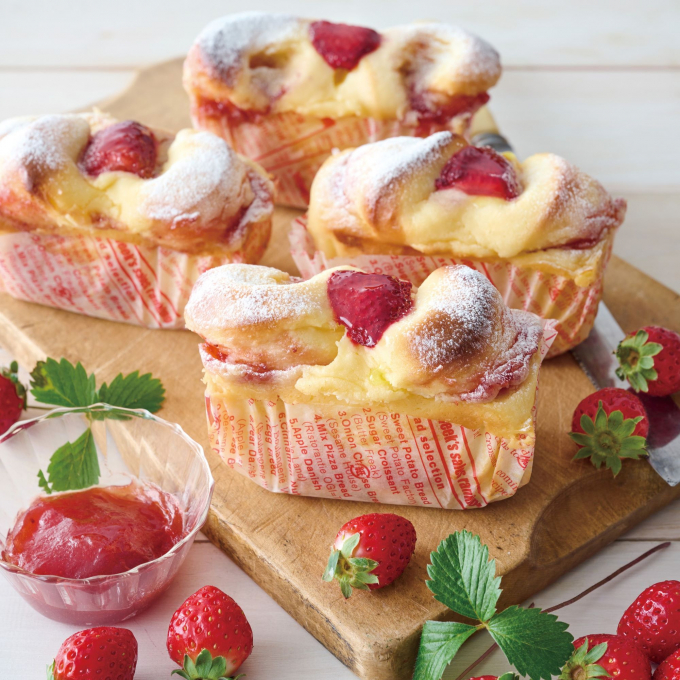 苺を味わう冬限定パン