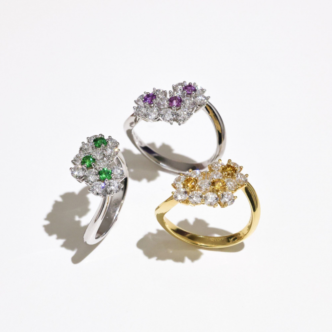 可憐に咲く「小花」ジュエリー