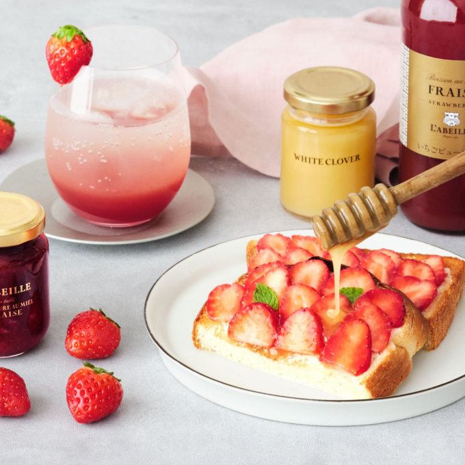 はちみつ専門店〈ラベイユ〉／いちごとはちみつ