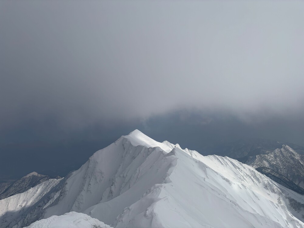 雪の伯耆大山