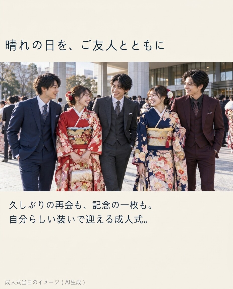 成人式は高知大丸オーダースーツで！