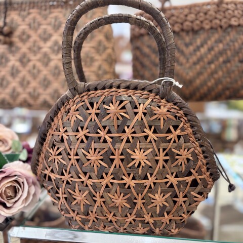 「まるめろ」山葡萄かご ヴィンテージもの まるめろ」山葡萄かご ヴィンテージもの 持ち手なし 79 まるめろ